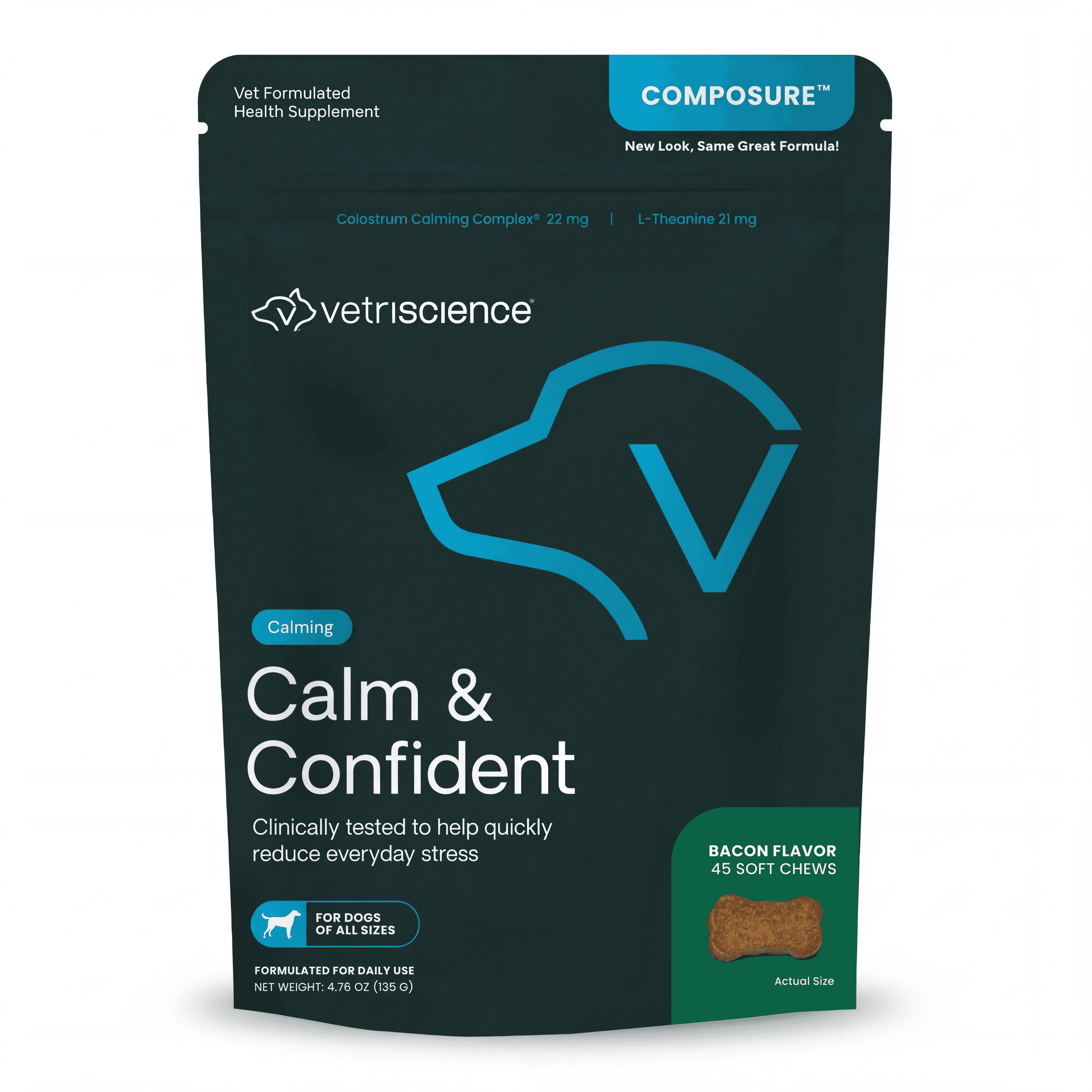 VetriScience Dog Composure Calming Chews — studio white